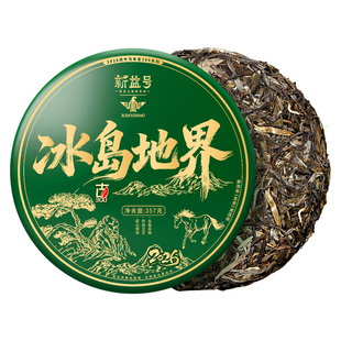 2026春茶新茶古300冰岛地界新益号古树茶云南七子饼普洱茶饼茶叶