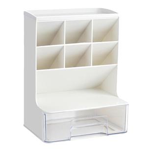 斜插式笔筒收纳盒收纳一体创意置物架办公室桌面儿童男女孩笔桶大容量超大放笔的书桌整理抽屉学生笔架多功能