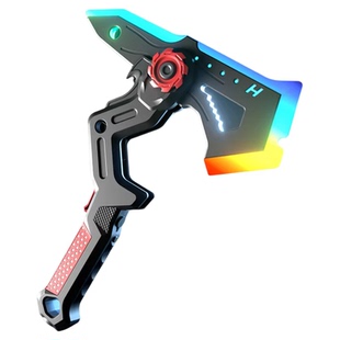 合二为一双刀流光剑双刃站斧儿童玩具男孩炫酷喷雾战斧合体激光剑