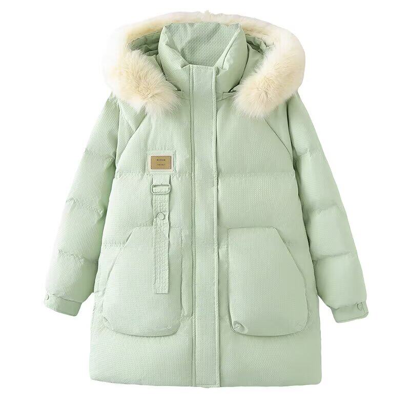 大码女装冬季新款宽松休闲羽绒服