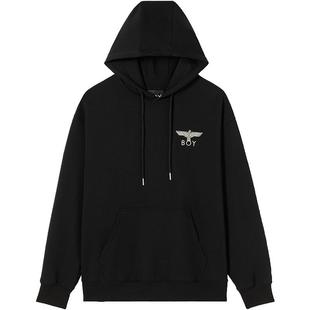 【暗夜之翼】BOYLONDON春情侣款上衣反光翅膀印花连帽卫衣N04800