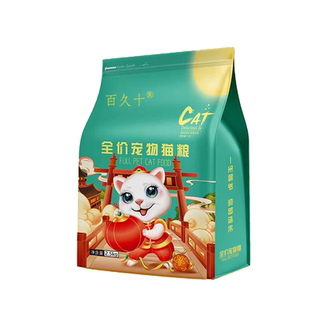 百久十猫粮鸡肉粒3斤5斤增肥发腮成猫幼猫通用型全猫种冻干猫主粮