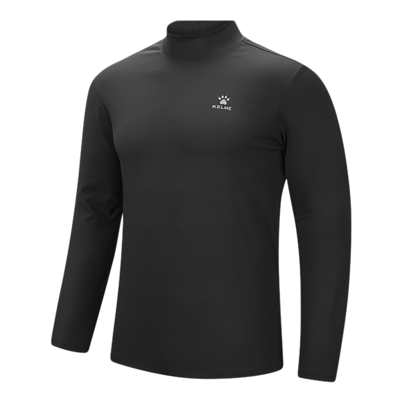 KELME卡尔美奥莱小高领跑步运动T恤男冬季训练长袖健身衣内搭衫