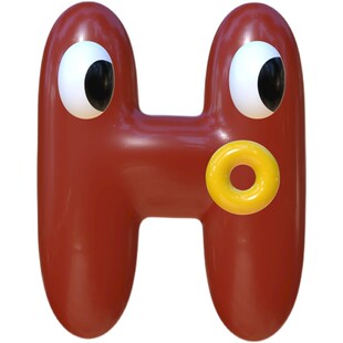 苏新皓同款原创奇趣耳环搞怪26个字母中性女春夏个性英文耳夹情侣