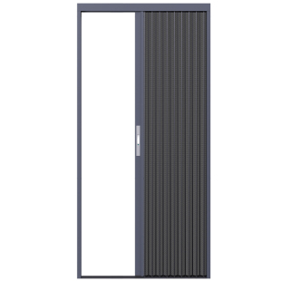 金刚网折叠纱门铝合金沙门防盗门平开推拉式金刚砂折叠门无轨纱门