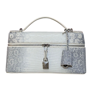 低调静奢李娜同款LP L23 Extra Bag真蜥蜴皮盒子包真皮手提包新款