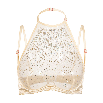 HB满钻挂脖内搭明星同款软钢圈