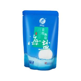 芦花海水食用甄造晶盐家庭袋装2400g无抗结剂不加碘食用盐炒菜盐