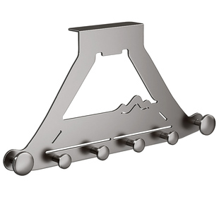 门后挂钩免打孔挂衣架卧室入户门上衣服收纳加长壁挂置物架挂衣钩