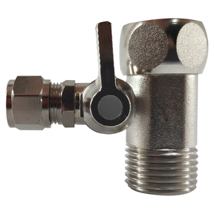 纯铜净水器进水三通4分转2分球阀水龙头纯水机接头2分管配件