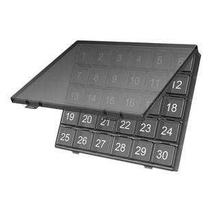 新款30格独立分装药盒数字一个月分量药盒食品级家用外出便携盒28