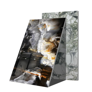 广东奢石岩板瓷砖750x1500玉石深色地砖别墅KTV地板砖粉色背景墙