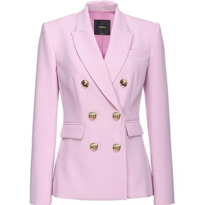 PINKO女士收腰双排纽扣西装外套