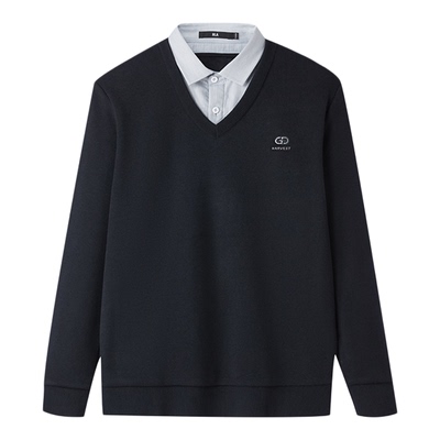 海澜之家双领针织衫2025秋冬新款