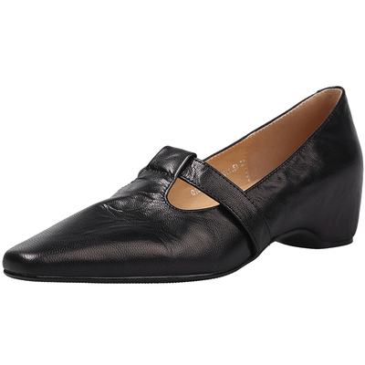 原野Yuanye●月浣曲！真皮法式方头玛丽珍小皮鞋女内增高浅口单鞋