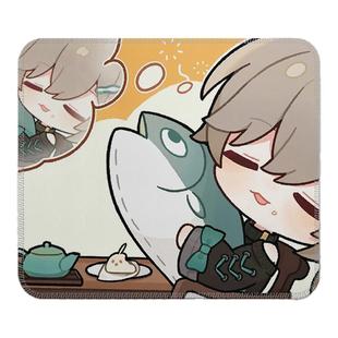 崩坏星穹铁道鼠标垫方形小号锁边加厚学生家用电竞游戏电脑防滑垫