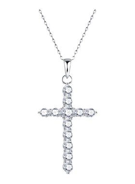 戴之梦925纯银十字连不掉色项链