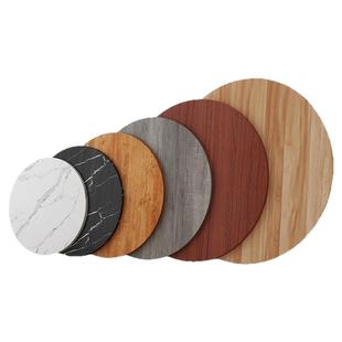 实木桌面转盘圆形可旋转台面板餐桌茶几小桌板可定制整块木置板材