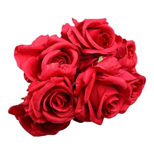 红色婚庆仿真花假花绢花花材酒店婚礼布置礼堂装饰花路引花拱门花