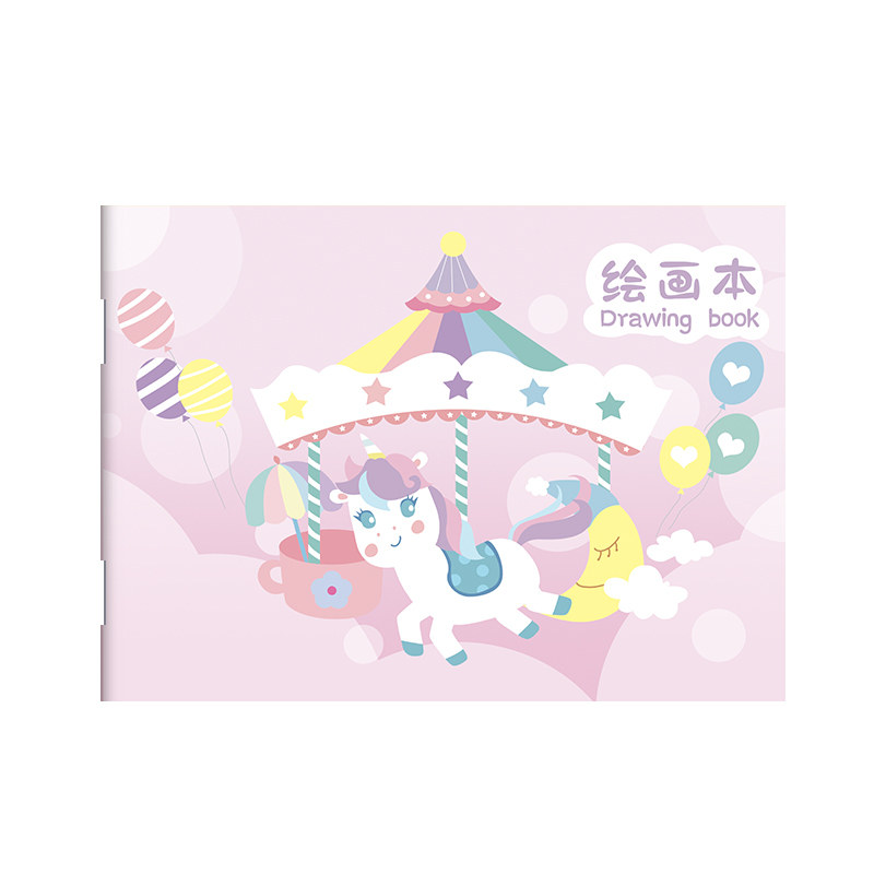 图画本画画本a4幼儿园专用美术本b5绘画本空白小学生儿童宝宝画纸美术创意涂鸦手绘画册纸画画用骑马钉本子
