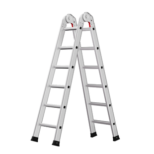 铁梯子家用人字梯冲压直梯关节两用折叠楼梯加厚铝合金工程专用米