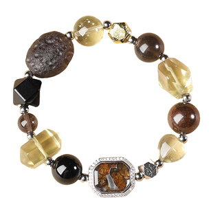 【20年老仓年终捡真漏】利比亚天铁陨石多宝手链破执价结缘直播