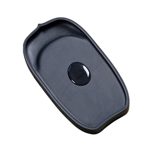 宣品书房砚台宣砚天然原石莲花瓣砚书法国画小楷专用多功能高档文房四宝初学者可磨墨墨汁便携小号砚石