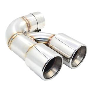 适用于12到19宝马1系116i118i排气管改装双边单出不锈钢碳纤尾喉