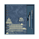 活页笔记本礼盒套装定制可印logo国潮风文创商务记事本子毕业礼物纪念品教师节送老师的学生实用奖品伴手礼品