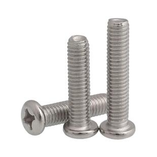 M3M4M5M6M8M10 201不锈钢十字盘头螺丝 圆头螺钉*12x16x20x25x100