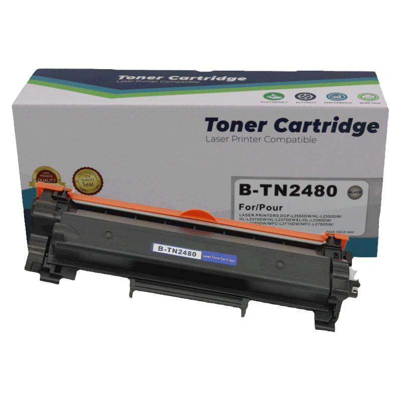 适用brother TN2480 TN2460粉盒兄弟MFC-L2715dw硒鼓DR-2455 L2375dw L255