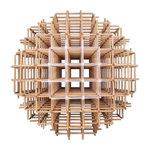 商场美陈装饰实木拼接创意大型落地摆件酒店大堂售楼部装置艺术品