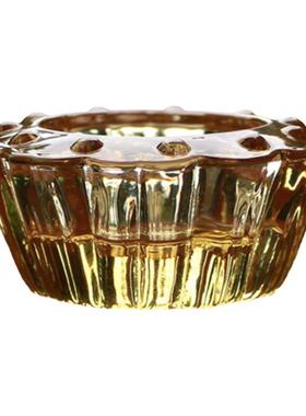 水晶莲子烛台灯座摆件