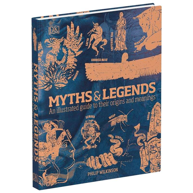 神话与传说 英文原版 Myths and Legends 精装 关于它们的起源和意义的图解指南 经典神话图解科普书 英文版进口英语课外阅读书籍