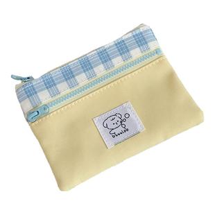 可爱小狗化妆包女外出便携小型卫生巾杂物口红收纳小包随身零钱包