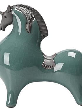 陶瓷唐马中古风小众生肖摆件礼品