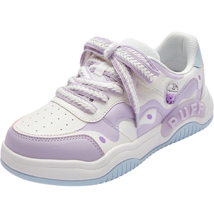 巴拉巴拉女童板鞋中大童宝宝鞋子春秋2025新款童鞋儿童运动小白鞋