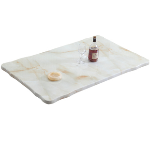 广西白石材大理石台面定做长方形正方形茶几电视柜餐桌台面板定制