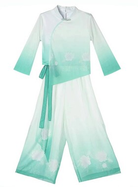 古韵舞蹈服荷塘风花朝诗意演出服