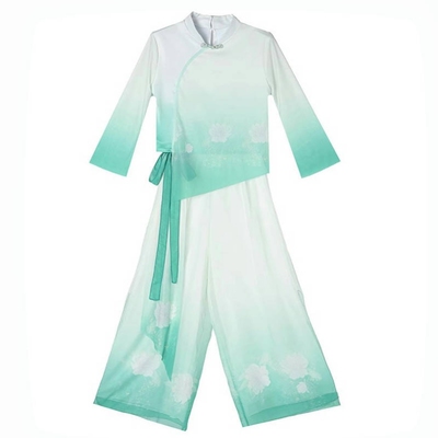 古韵舞蹈服荷塘风花朝诗意演出服