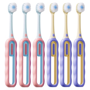 【k姐推荐】 兔头妈妈儿童牙刷倍速软毛儿童专用宽头牙刷