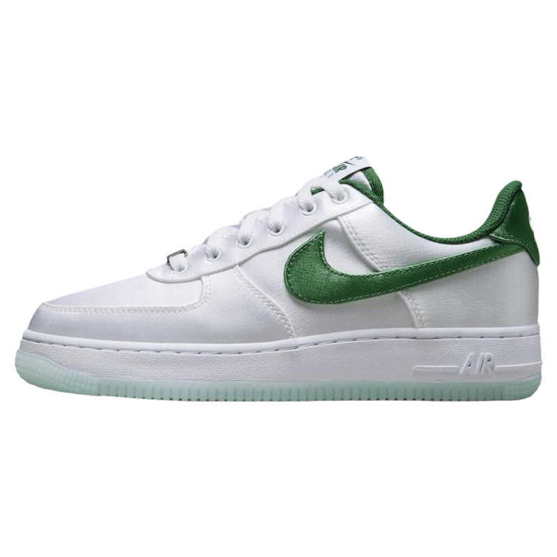 Nike Air Force 1空军一号个性休闲低帮板鞋高亮白绿丝绸男女款