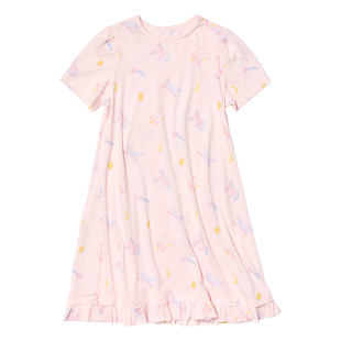 allblu幼岚【桉树皮】儿童印花睡裙女童26春夏新款A类舒适透汽