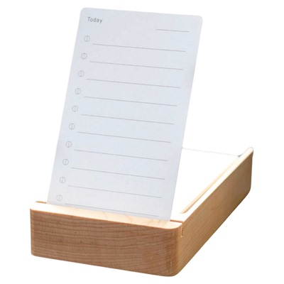 todolist实木便签盒套装办公好物