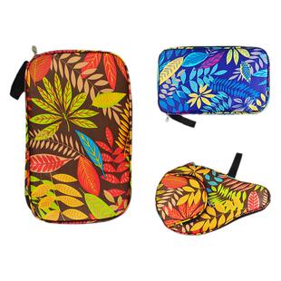 乒乓球拍套拍包专业方形枫叶乒乓球拍包套便携式可装3球耐磨耐用