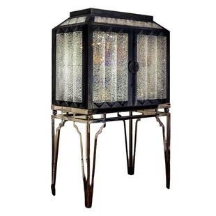 意式轻奢风水晶玻璃酒柜带灯高端展示柜别墅高级感装饰置物收纳柜