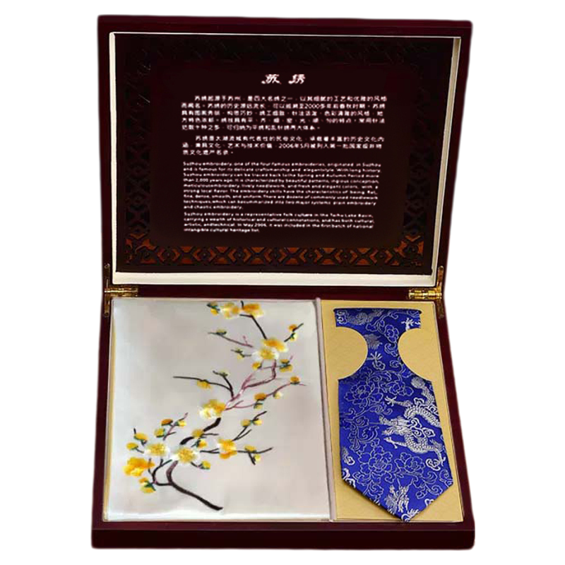 西祠宫坊中国风刺绣礼品围巾