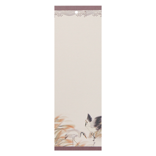 中国风古典空白手写水纹纸小清新大号便签纸毛笔软笔硬笔流苏书签