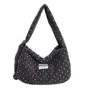 秋冬新款仿羊羔毛包包女2025秋冬新款暖呼呼可爱单肩包百搭斜挎包