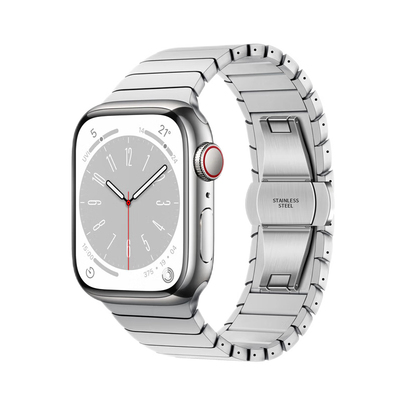 适用iWatch不锈钢表带特制蝴蝶扣